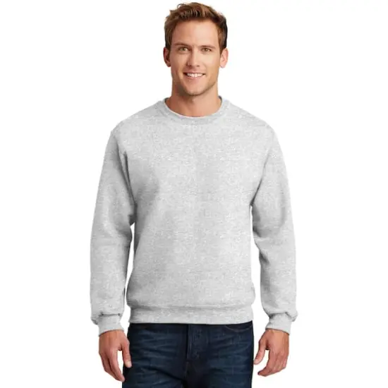 JERZEES&reg; Super Sweats&reg; NuBlend&reg; Crewneck Sweatshirt Ash {4}