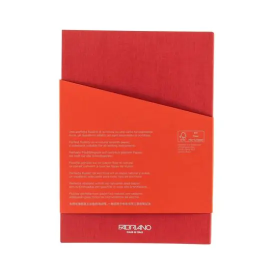 Fabriano&reg; Ecoqua Plus Dotted A5 Glue-Bound Notebook Red {11}