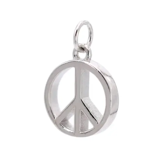 Sterling Silver Peace Icon Charm by Bead Landing&trade; {1}