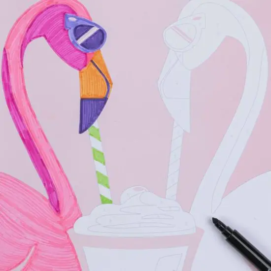 VIVID by Brea Reese® Queen of Hearts Marker Color-by-Number Kit {6}