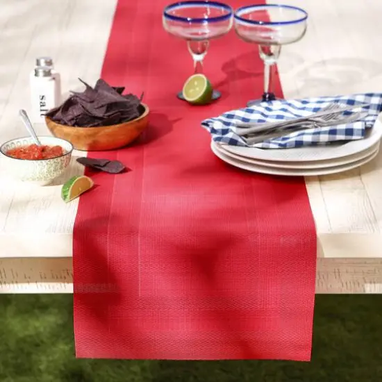 DII&reg; 72" Doubleframe Table Runner Tango Red {6}