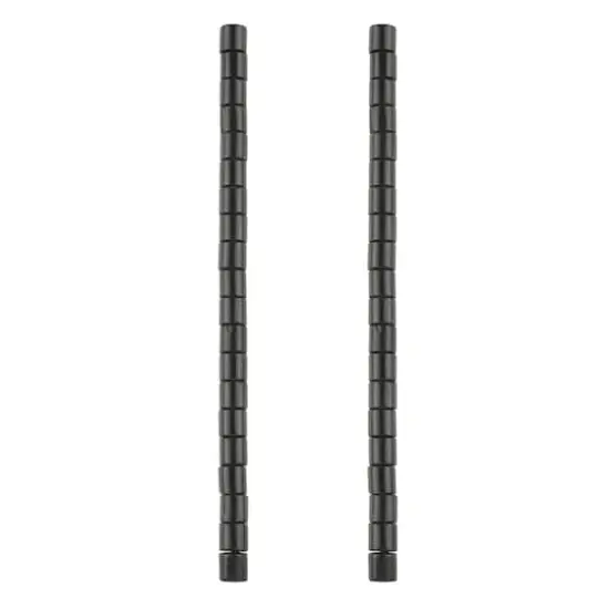 Black Jasper Tube Beads, 6mm by Bead Landing&trade; {4}