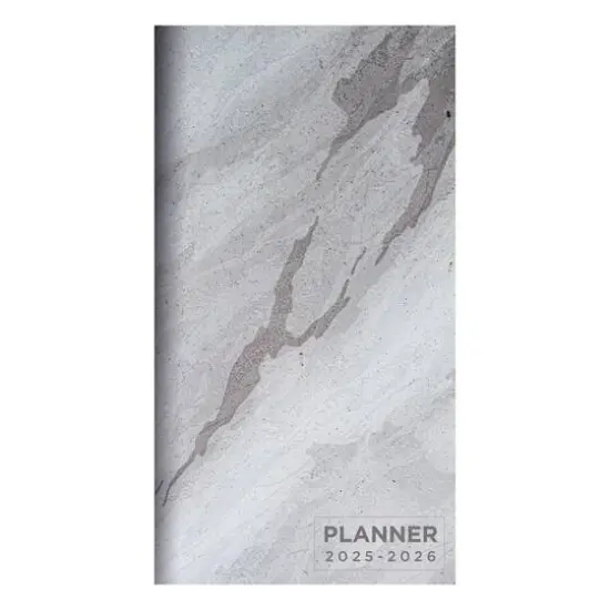 TF Publishing 2025-2026 Small Gray Granite Monthly Pocket Planner {1}
