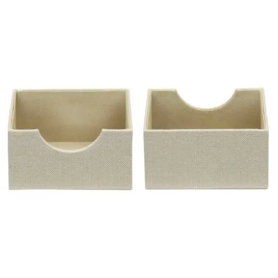 Household Essentials Square Drawer Organizers, 2ct. White {7}