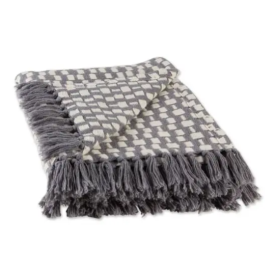 DII&reg; Gray Urban Check Throw {1}