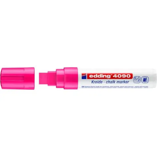 edding&reg; 4090 Jumbo Chalk Marker Neon Pink {4}