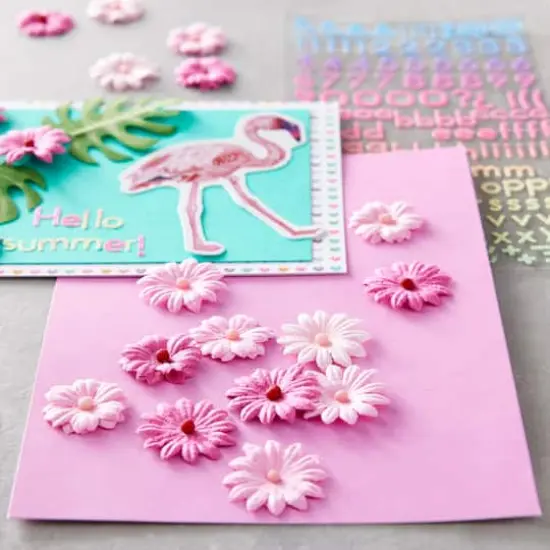 Recollections&trade; Signature Floral Embellishments Pink {4}