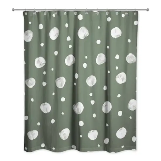 Cute Dots Shower Curtain Sage {1}