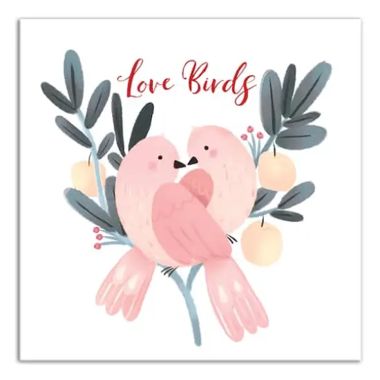 Love Birds Canvas Wall Art {1}