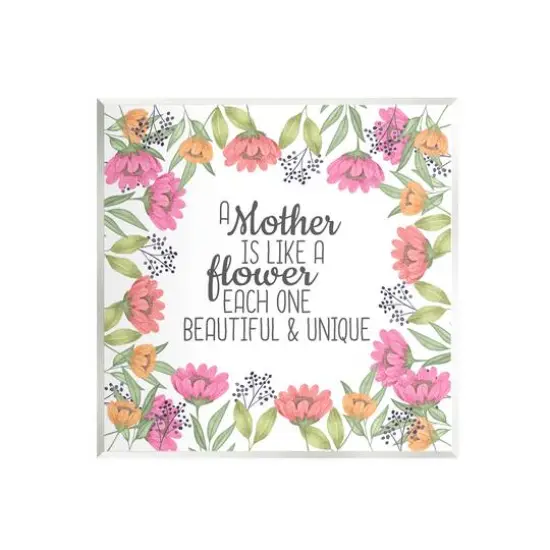 Stupell Industries Mom Beautiful & Unique Wall Plaque Art {1}
