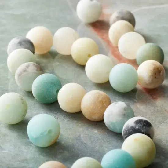 Matte Amazonite Round Beads by Bead Landing&trade; {3}