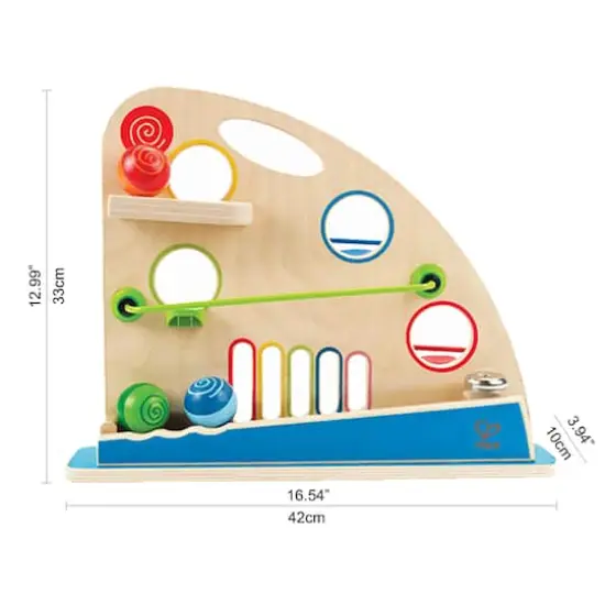 Hape Totally Amazing Roller Derby Wooden Marble Racing Toddler Toy {4}