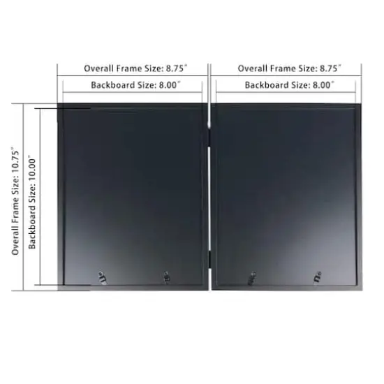 Simply Essentials&trade; 5" x 7" Black Hinged Frame with Mat by Studio D&eacute;cor&reg; {5}