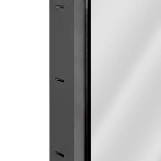 Head West Black Metal Medicine Cabinet with Beveled Mirror {5}