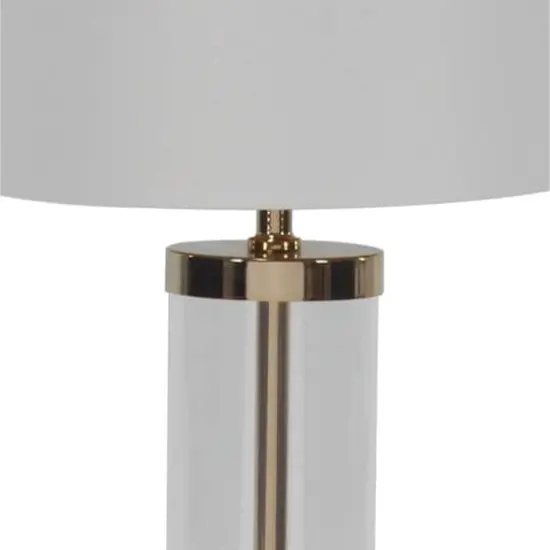 CosmoLiving by Cosmopolitan 25" Gold Metal Transitional Table Lamp {4}