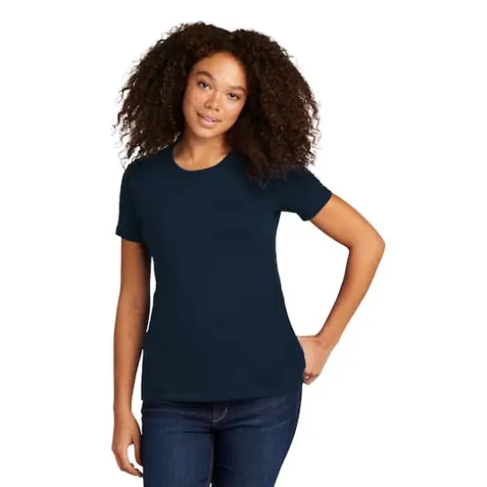 Next Level Women's Cotton Boyfriend Tee Midnight Navy {4}