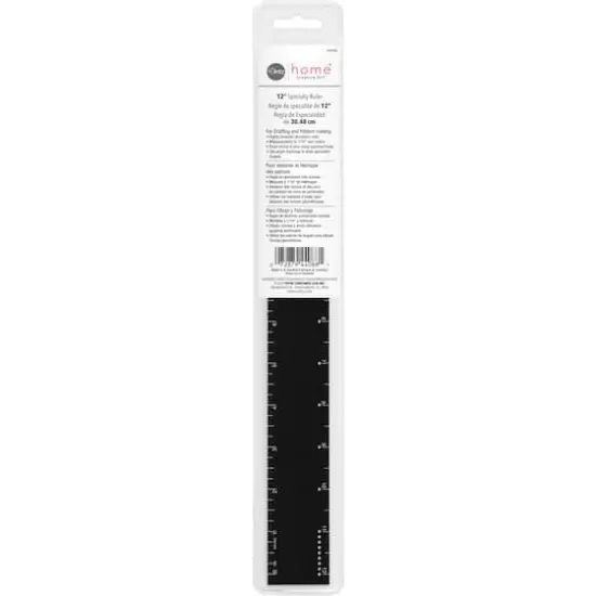 Dritz&reg; 12" Black Aluminum Specialty Ruler {1}