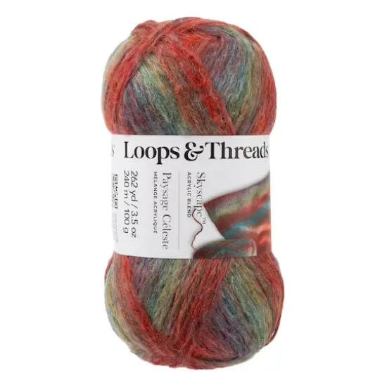 Skyscape&trade; Yarn by Loops & Threads&reg; Blue/Red Multi {1}