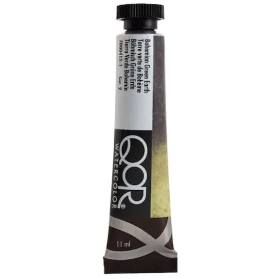 QoR&trade; Watercolor Tube, 11mL Bohemian Green Earth {1}