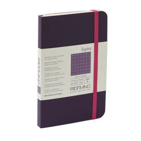 Fabriano&reg; Ispira Purple Soft-Cover Dotted Notebook {1}