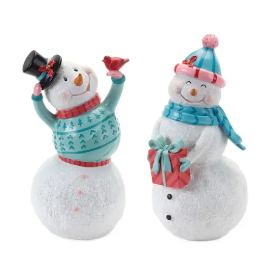 Whimsical Snowman Figurine Set {1}