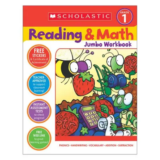 Scholastic Teaching Resources Reading & Math Jumbo Workbook: Grade 1 {1}