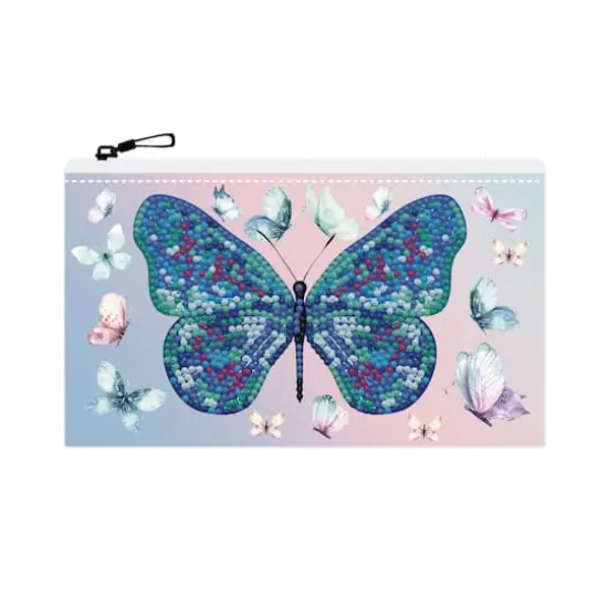 Diamond Dotz&reg; Beginner Butterfly Days Zipper Pouch Diamond Painting Kit {1}