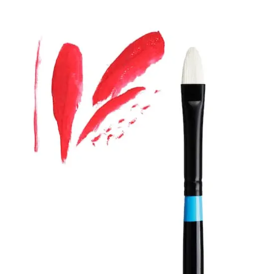 Princeton™ Aspen™ Synthetic Long Handle Short Filbert Brush {3}