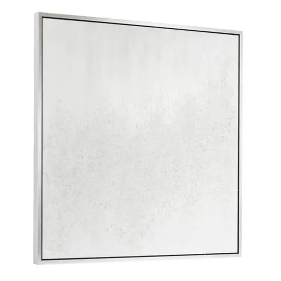 CosmoLiving by Cosmopolitan White Canvas Contemporary Wall Art, 39" x 39" x 1" {3}