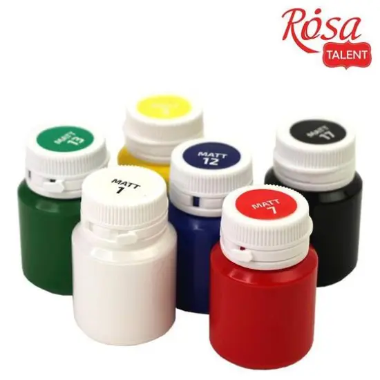 Rosa Talent Deco 6 Color Matte Acrylic Paint Set {4}