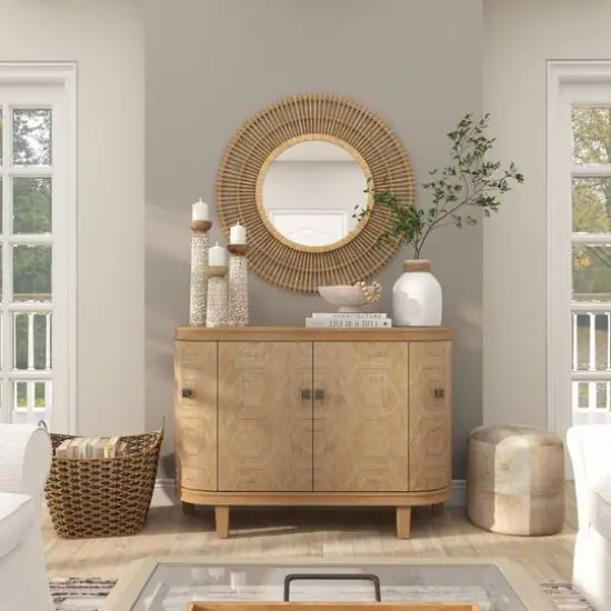 11" White Ceramic Vase with Wrapped Rattan Detailing {17}