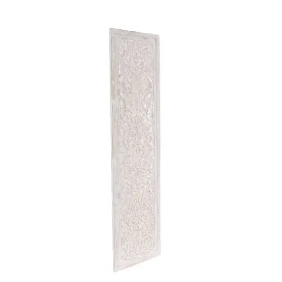White Mango Wood Farmhouse Room Divider Screen, 69 " x 60 " x 1 " {4}
