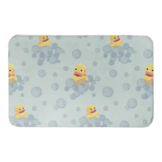 Rubber Duckies Bath Mat Green {1}