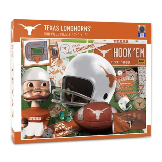 College Team Retro Series 500 Piece Puzzle Texas Longhorns {1}