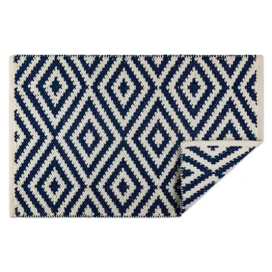 DII&reg; Navy Large Diamond Rug, 20" x 31.5" {1}