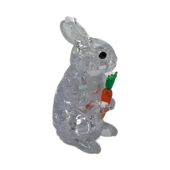 3D Crystal Puzzle - Rabbit (White): 43 Pcs {6}