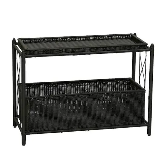 Household Essentials Raised Plant Stand Black {7}