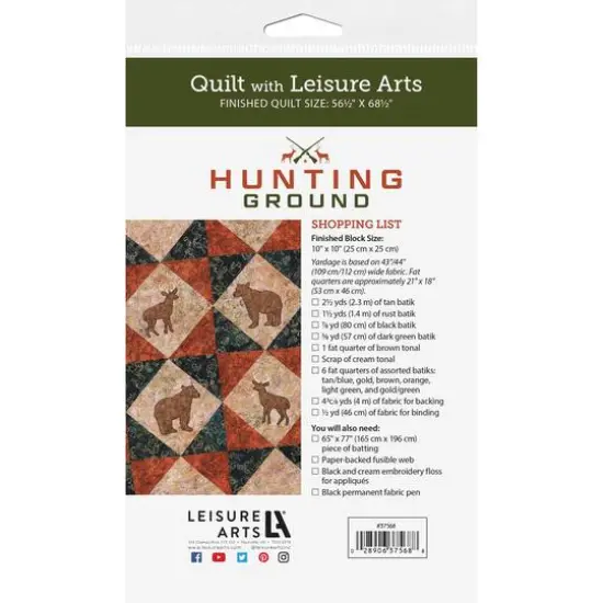 Leisure Arts&reg; Hunting Ground Quilt Pattern {3}