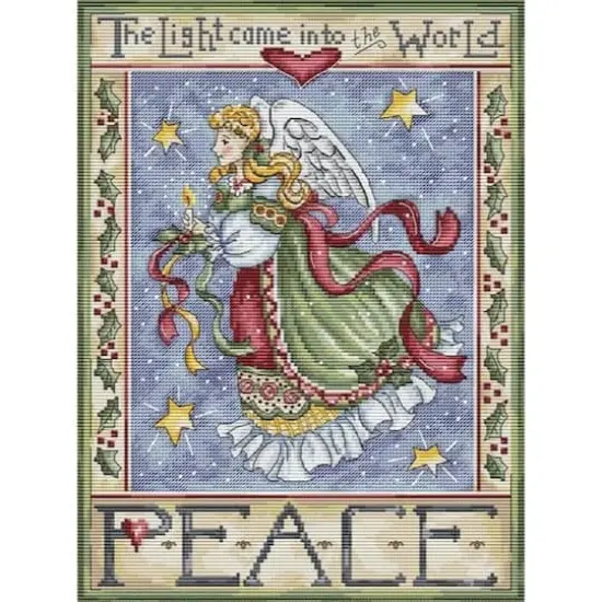 Letistitch Peace Angel Counted Cross Stitch Kit {1}