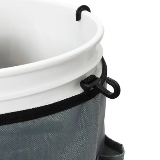 Household Essentials 19" Bucket Caddy with Trim Gray {9}