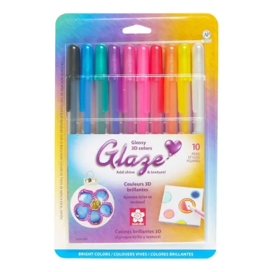 Sakura&reg; Glaze 3D Ink Gel Pen 10 Color Set {1}