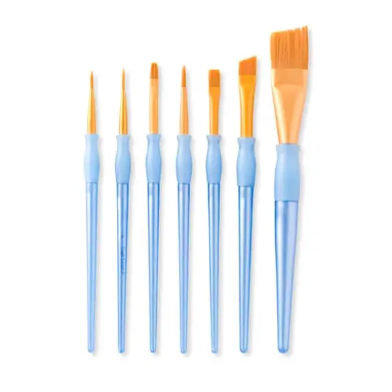 Golden Taklon Angular Brush Super Value Pack By Craft Smart&reg; {5}