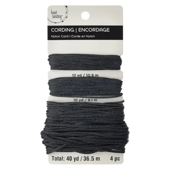 Black Mix Nylon Cord by Bead Landing&trade; {1}