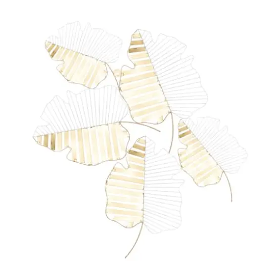 40" Gold Contemporary Floral Wall D&eacute;cor {1}