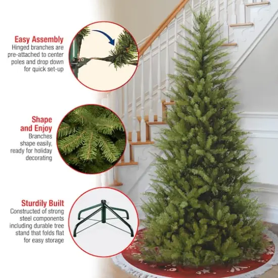 6.5 ft. Unlit Dunhill&reg; Fir Slim Artificial Christmas Tree {7}