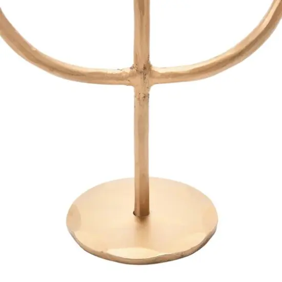 Hello Honey® 21.5" Antique Brass Hand-Forged Metal Candelabra {6}