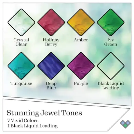 Plaid® Gallery Glass® Jewel Tones Stained Glass Painting Kit {3}