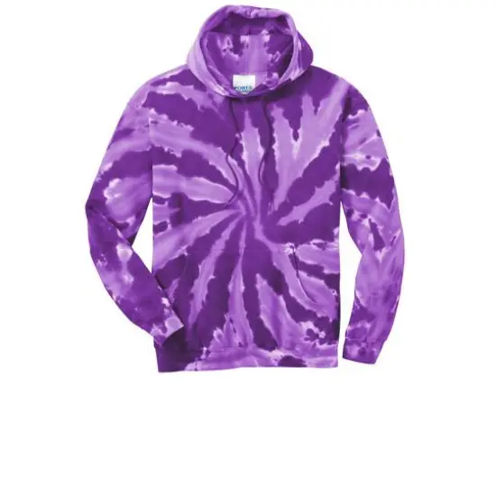 Port & Company&reg; Tie-Dye Pullover Hooded Adult Sweatshirt Kelly {2}