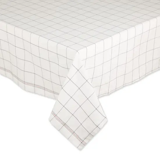 Kitchen Windowpane Tablecloth 60" x 104" {4}