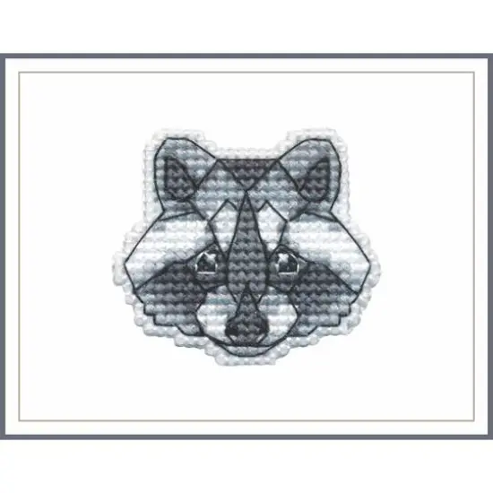 Oven Badge-Racoon Cross Stitch Kit {4}